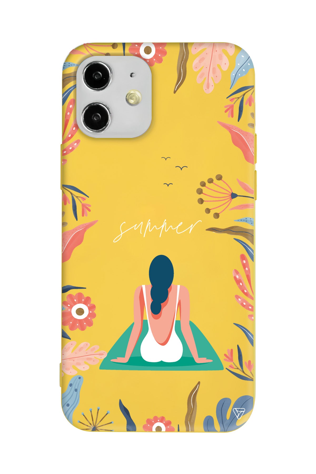 Summer Vacation Lansman Model İçi Kadife Silikon Telefon Kılıfı