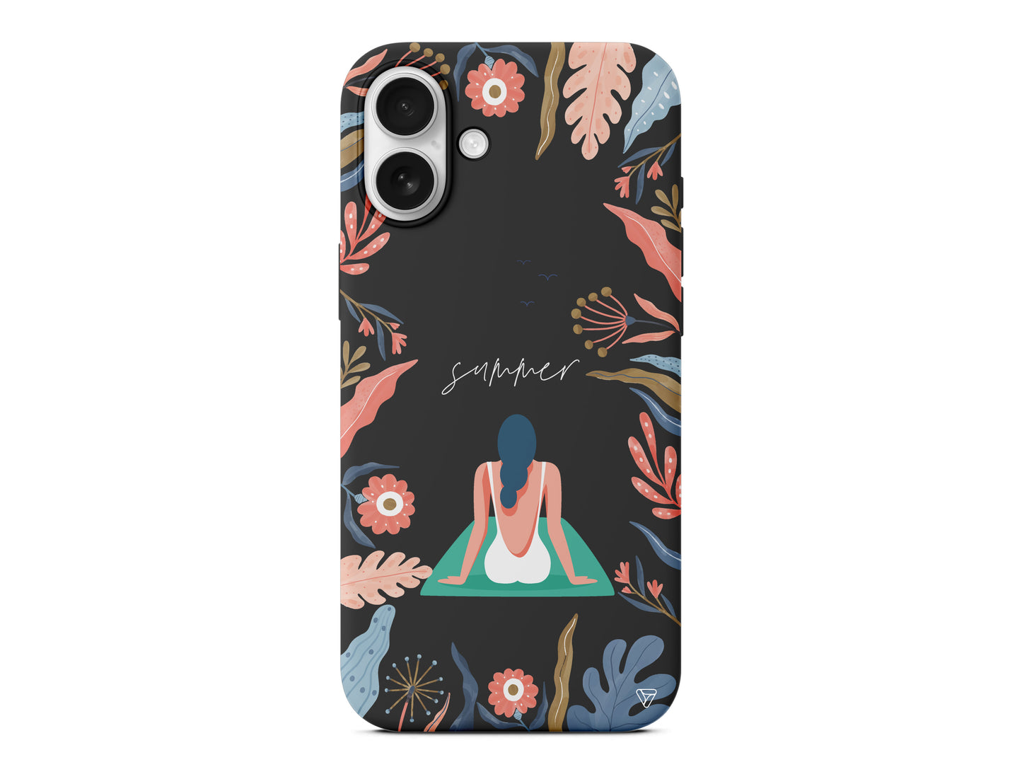 Summer Vacation Lansman Model İçi Kadife Silikon Telefon Kılıfı – Plus Serisine Özel