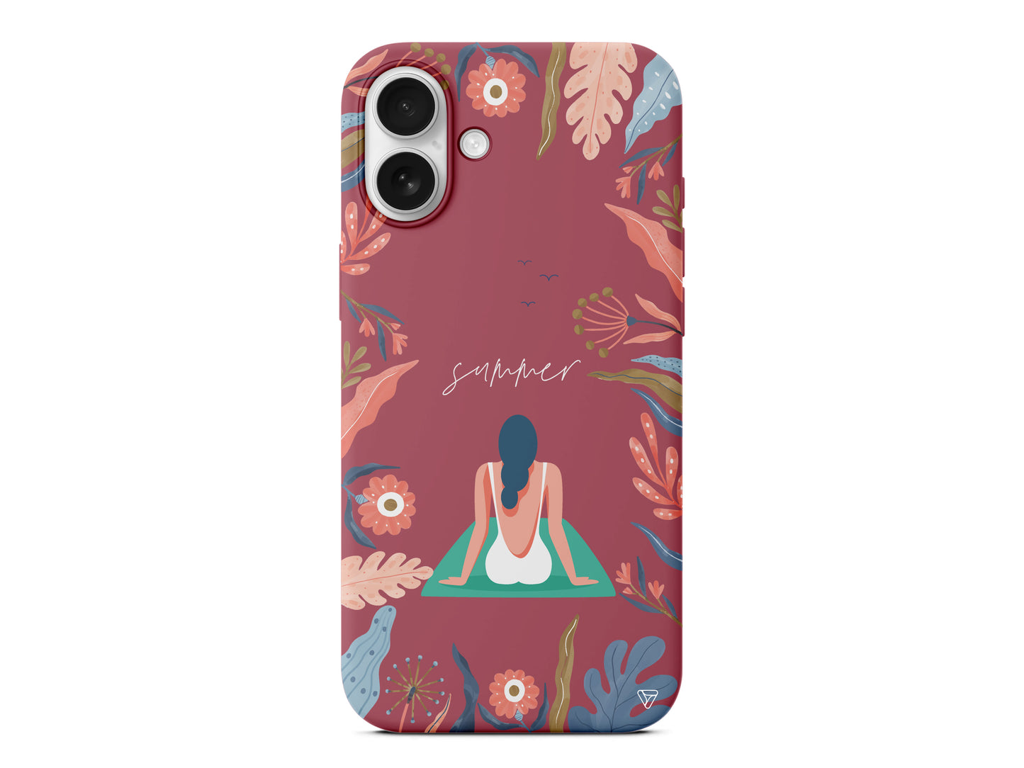 Summer Vacation Lansman Model İçi Kadife Silikon Telefon Kılıfı