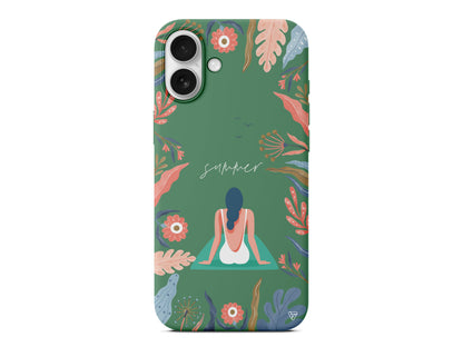 Summer Vacation Lansman Model İçi Kadife Silikon Telefon Kılıfı