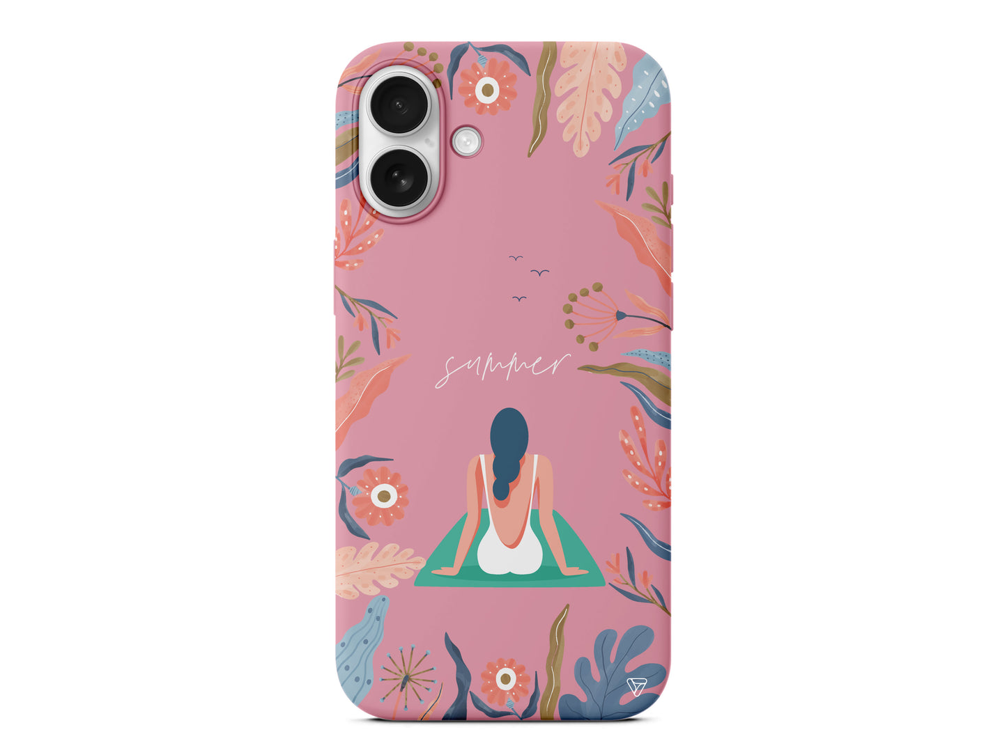 Summer Vacation Lansman Model İçi Kadife Silikon Telefon Kılıfı – Plus Serisine Özel