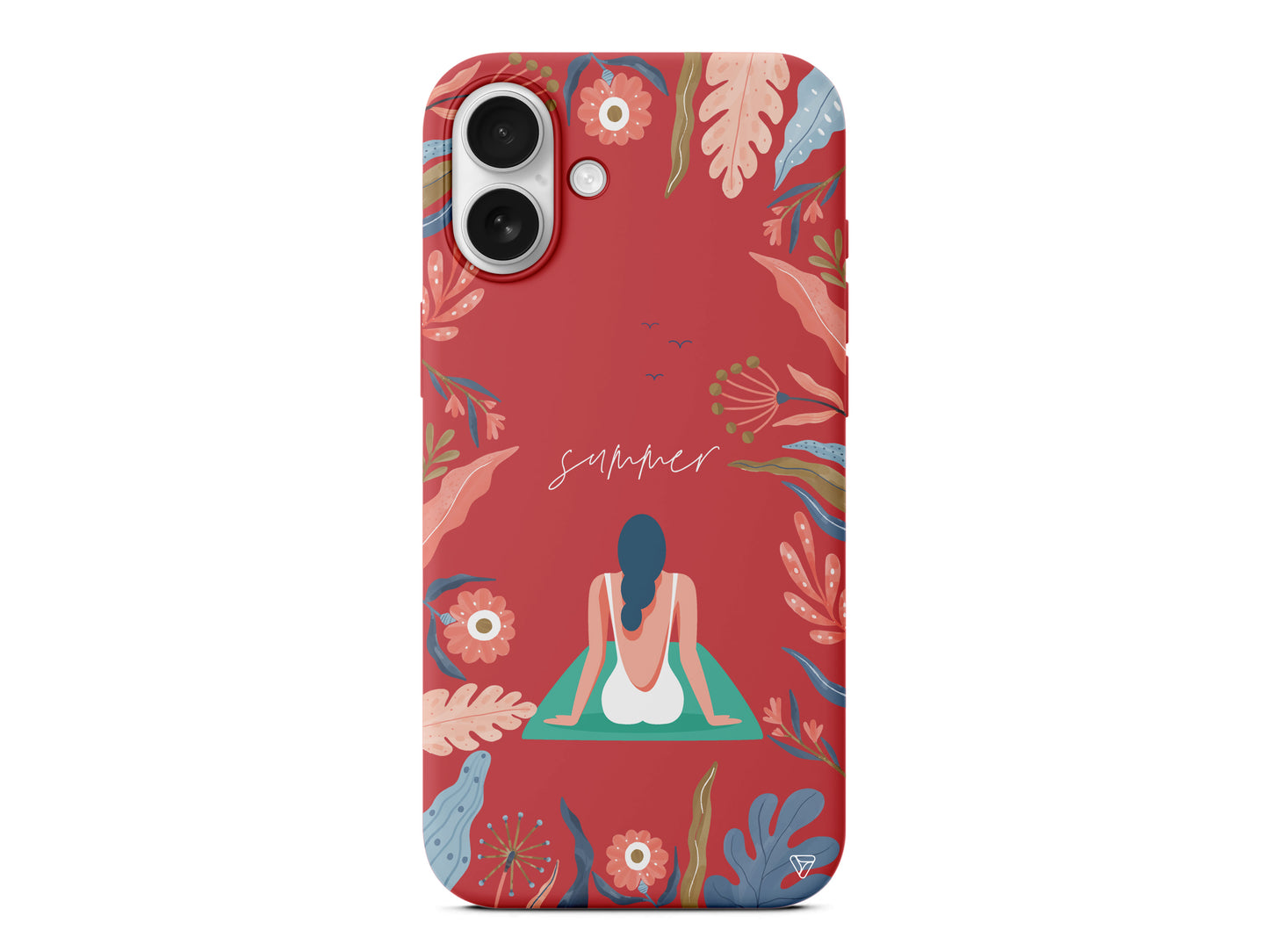 Summer Vacation Lansman Model İçi Kadife Silikon Telefon Kılıfı – Plus Serisine Özel