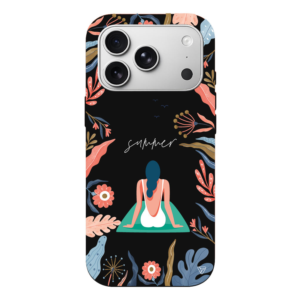 Summer Vacation Lansman Model İçi Kadife Silikon Telefon Kılıfı