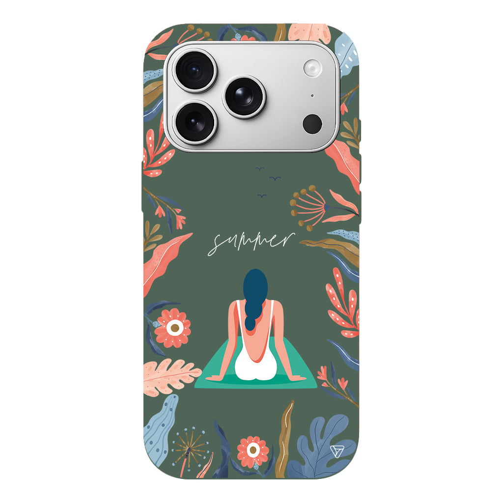 Summer Vacation Lansman Model İçi Kadife Silikon Telefon Kılıfı