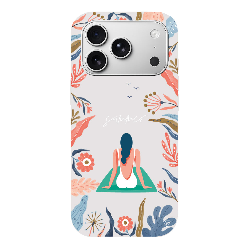 Summer Vacation Lansman Model İçi Kadife Silikon Telefon Kılıfı