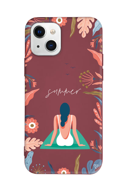 Summer Vacation Lansman Model İçi Kadife Silikon Telefon Kılıfı – Plus Serisine Özel