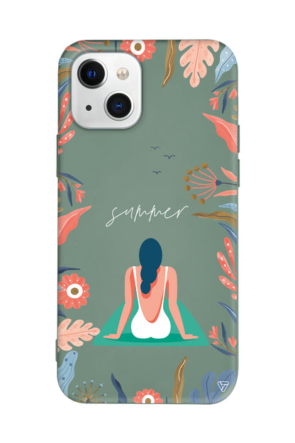 Summer Vacation Lansman Model İçi Kadife Silikon Telefon Kılıfı