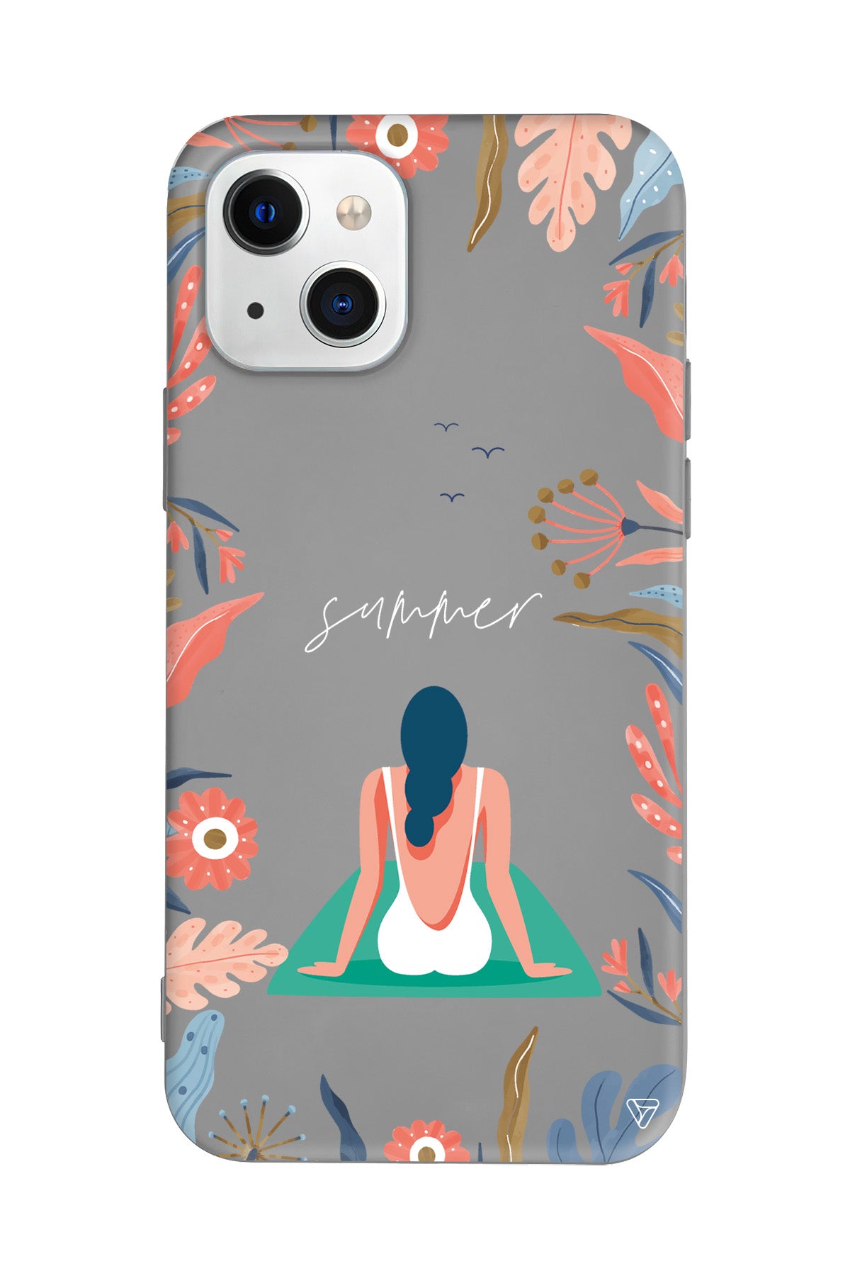 Summer Vacation Lansman Model İçi Kadife Silikon Telefon Kılıfı