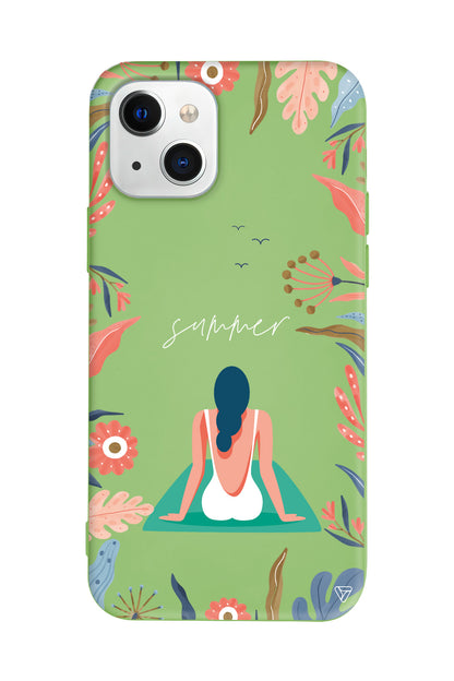 Summer Vacation Lansman Model İçi Kadife Silikon Telefon Kılıfı