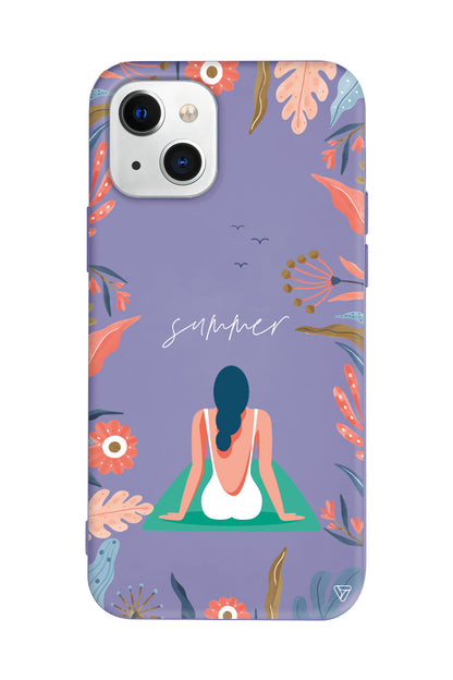 Summer Vacation Lansman Model İçi Kadife Silikon Telefon Kılıfı – Plus Serisine Özel