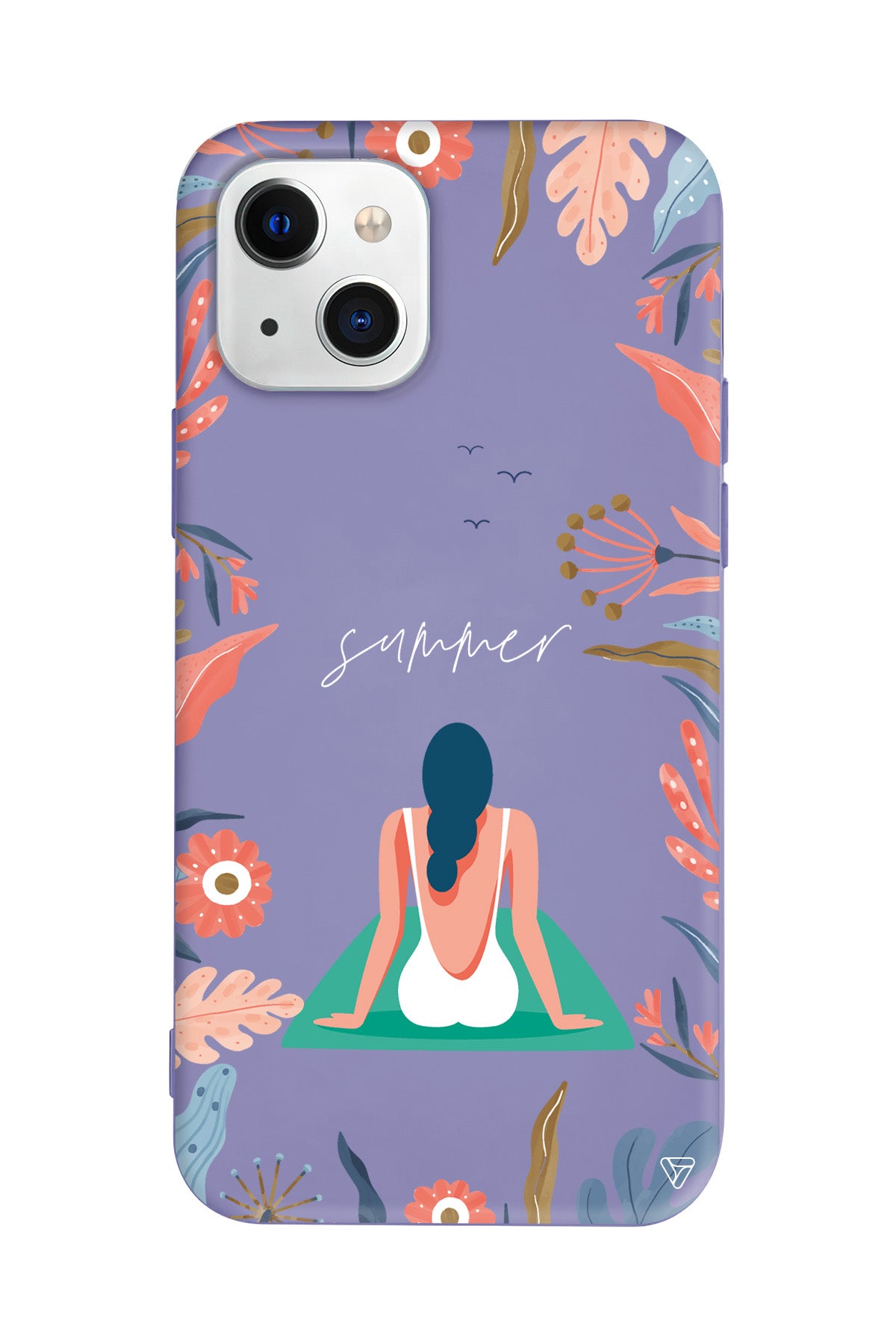 Summer Vacation Lansman Model İçi Kadife Silikon Telefon Kılıfı