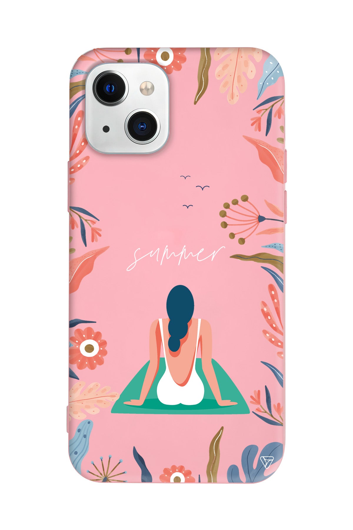 Summer Vacation Lansman Model İçi Kadife Silikon Telefon Kılıfı