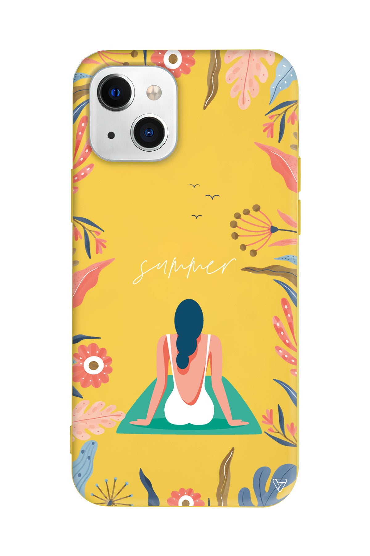 Summer Vacation Lansman Model İçi Kadife Silikon Telefon Kılıfı