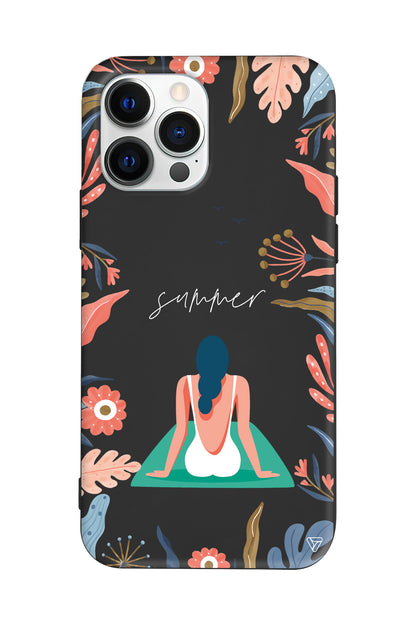 Summer Vacation Lansman Model İçi Kadife Silikon Telefon Kılıfı