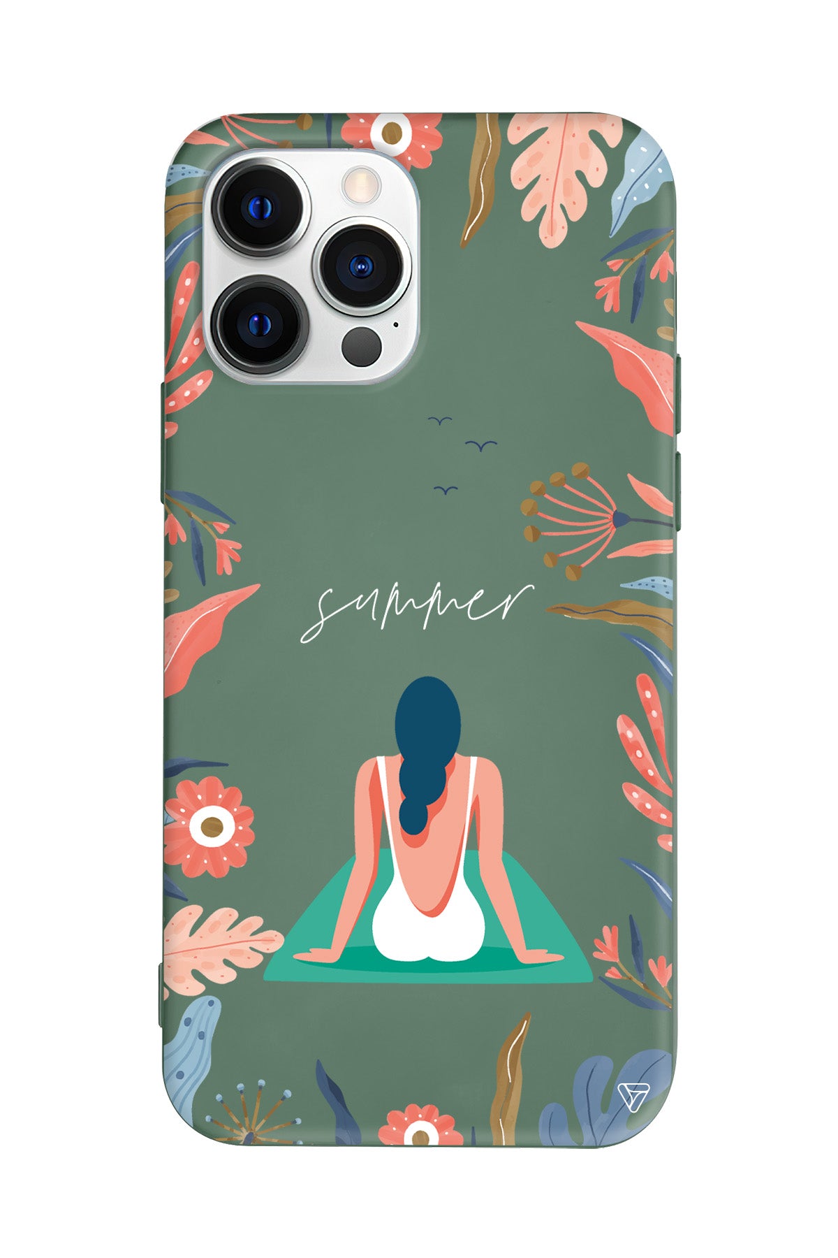 Summer Vacation Lansman Model İçi Kadife Silikon Telefon Kılıfı