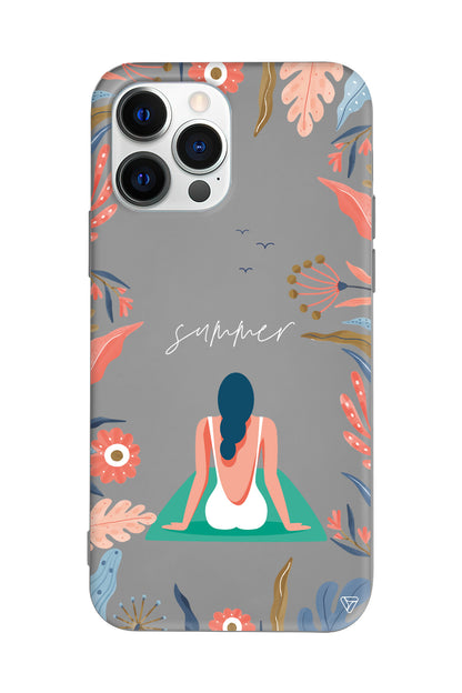 Summer Vacation Lansman Model İçi Kadife Silikon Telefon Kılıfı