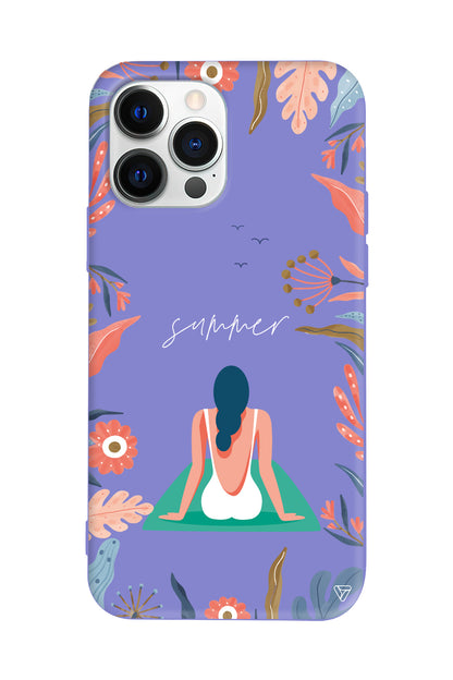 Summer Vacation Lansman Model İçi Kadife Silikon Telefon Kılıfı