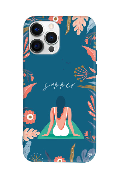 Summer Vacation Lansman Model İçi Kadife Silikon Telefon Kılıfı