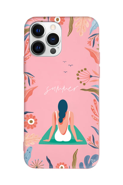 Summer Vacation Lansman Model İçi Kadife Silikon Telefon Kılıfı