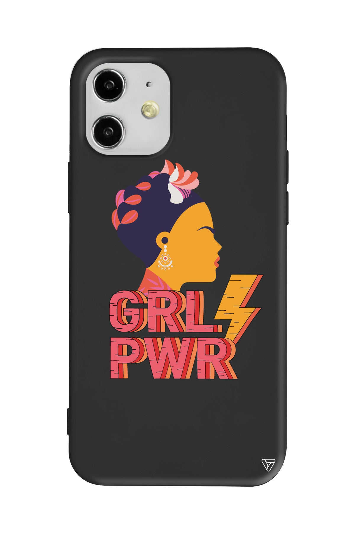 Grl Pwr Lansman Model İçi Kadife Silikon Telefon Kılıfı