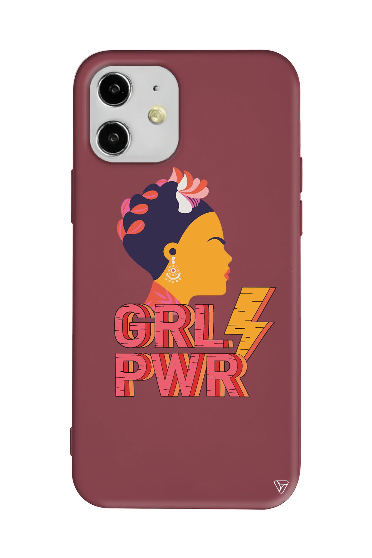 Grl Pwr Lansman Model İçi Kadife Silikon Telefon Kılıfı