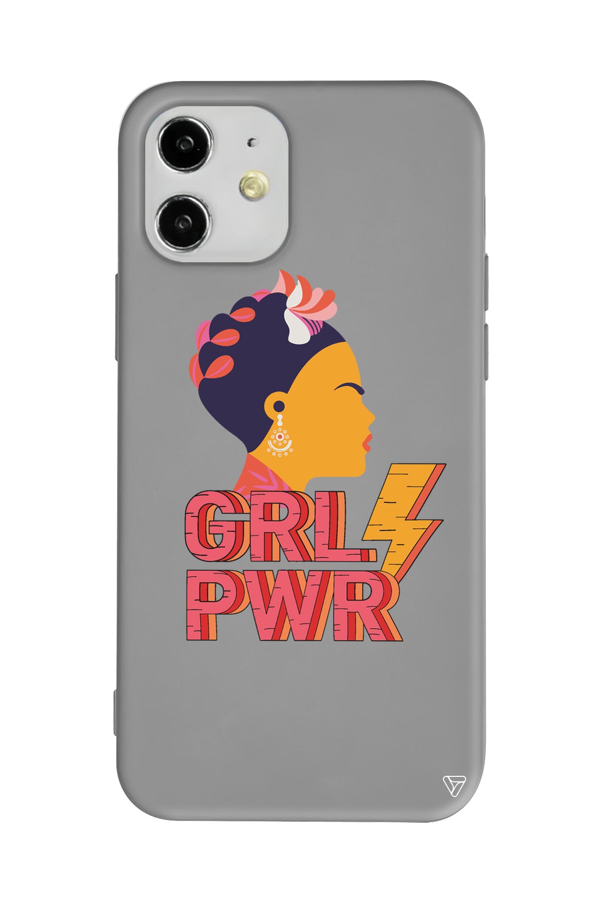 Grl Pwr Lansman Model İçi Kadife Silikon Telefon Kılıfı