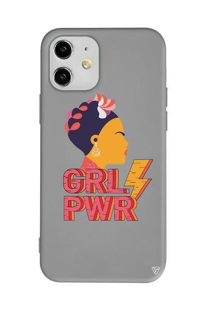 Grl Pwr Lansman Model İçi Kadife Silikon Telefon Kılıfı