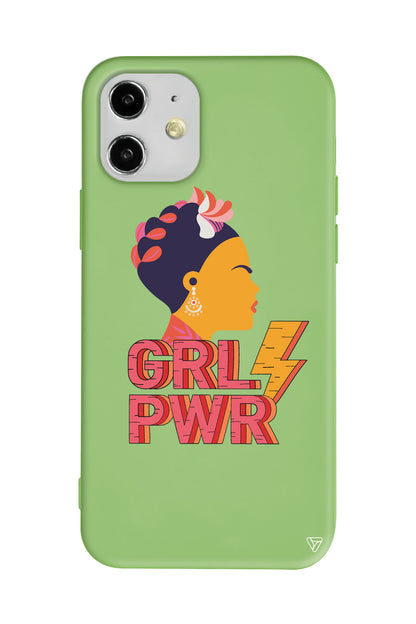 Grl Pwr Lansman Model İçi Kadife Silikon Telefon Kılıfı