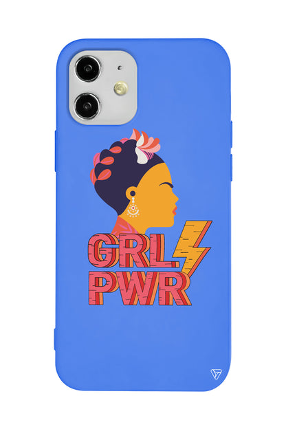 Grl Pwr Lansman Model İçi Kadife Silikon Telefon Kılıfı