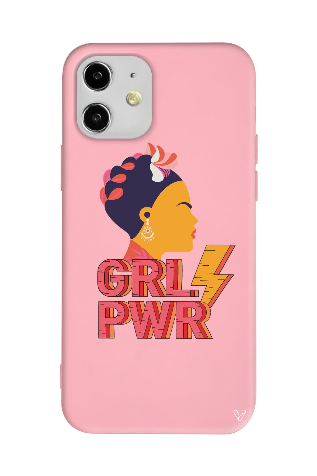 Grl Pwr Lansman Model İçi Kadife Silikon Telefon Kılıfı