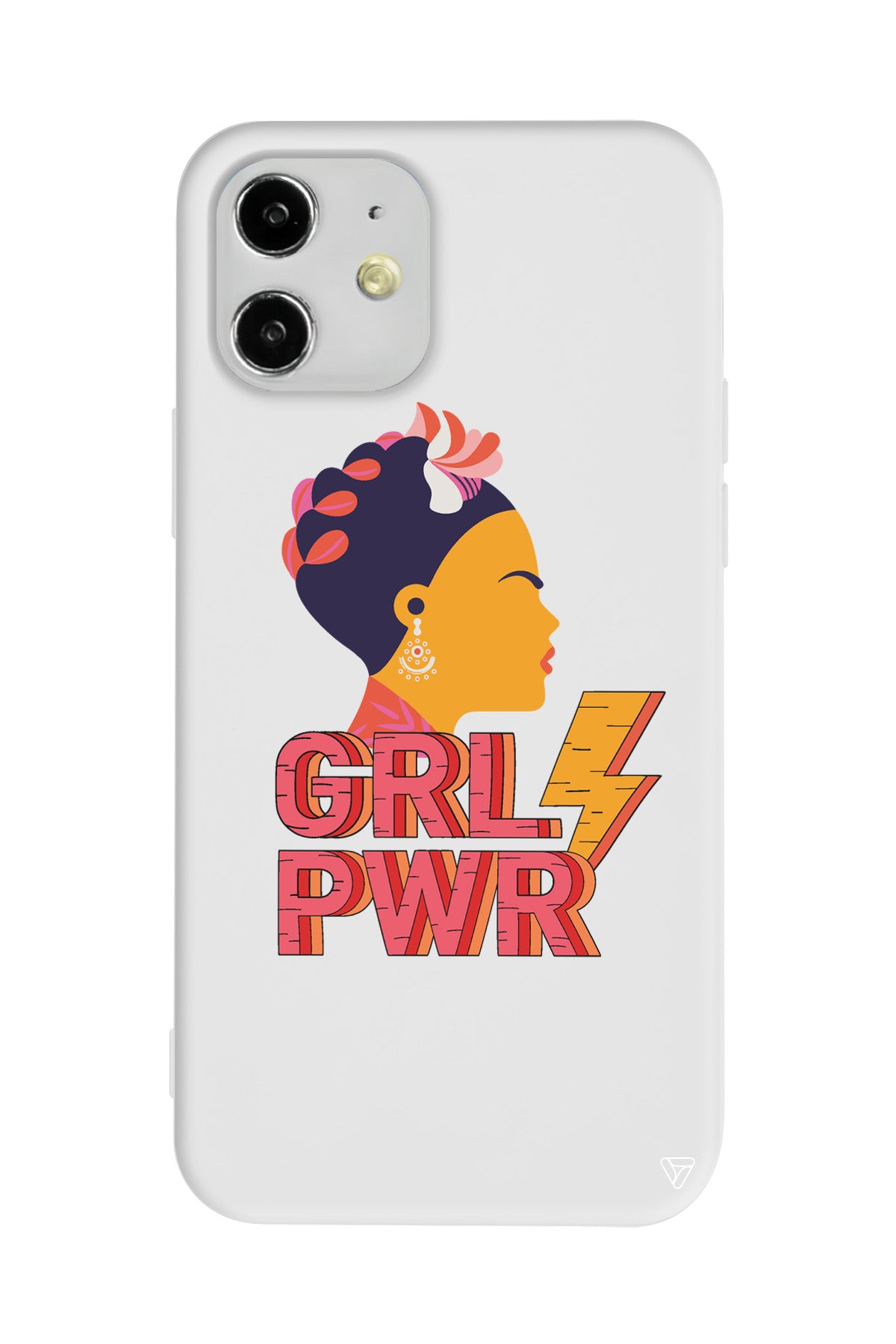 Grl Pwr Lansman Model İçi Kadife Silikon Telefon Kılıfı