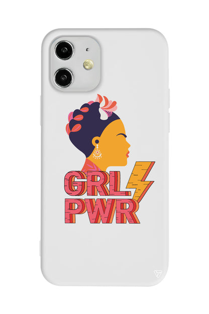 Grl Pwr Lansman Model İçi Kadife Silikon Telefon Kılıfı