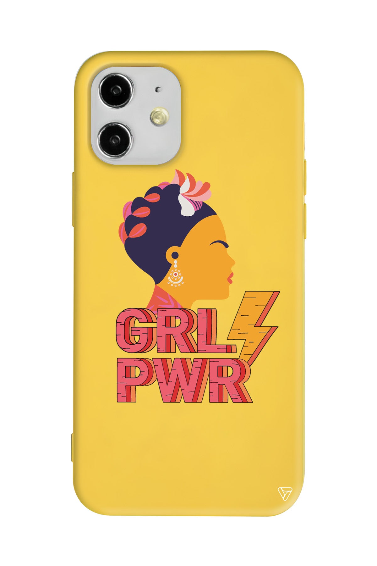 Grl Pwr Lansman Model İçi Kadife Silikon Telefon Kılıfı