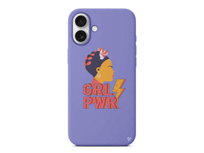 Grl Pwr Lansman Model İçi Kadife Silikon Telefon Kılıfı