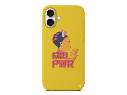 Grl Pwr Lansman Model İçi Kadife Silikon Telefon Kılıfı