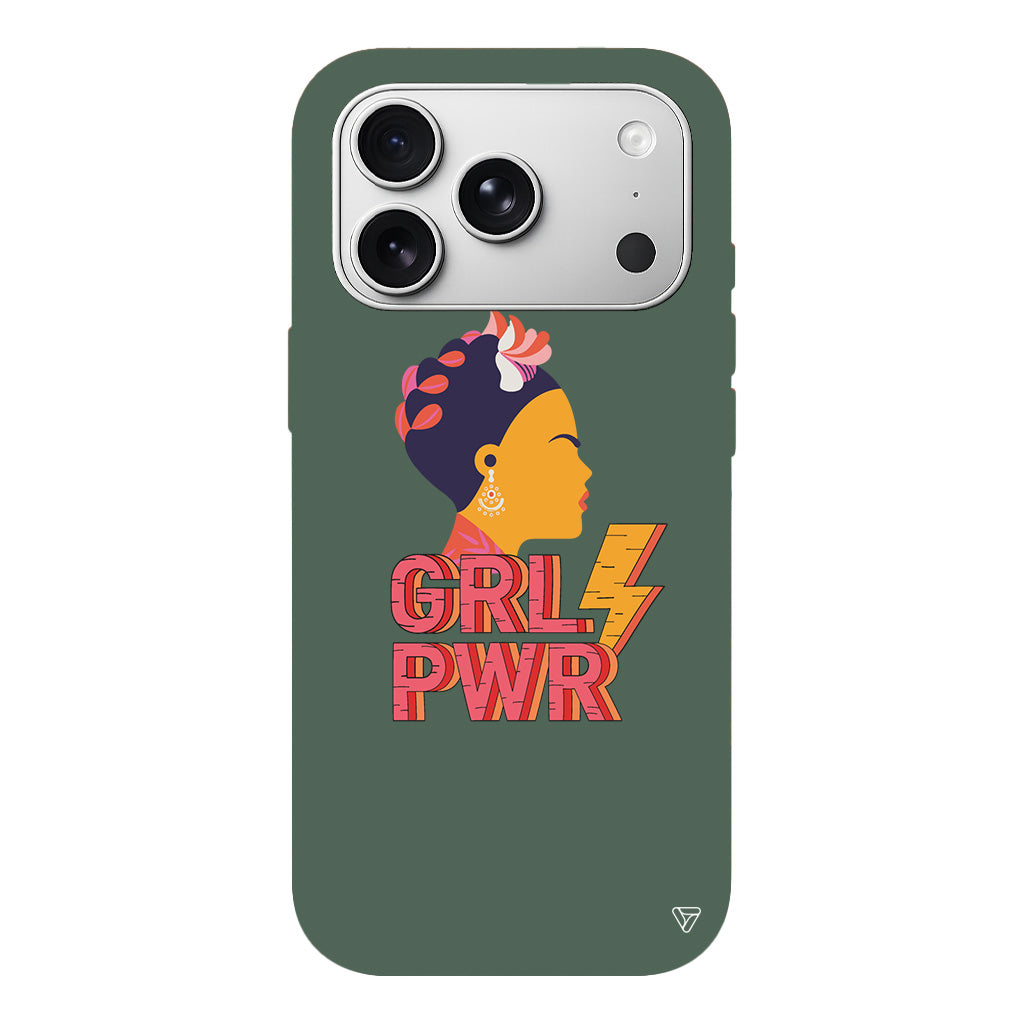 Grl Pwr Lansman Model İçi Kadife Silikon Telefon Kılıfı