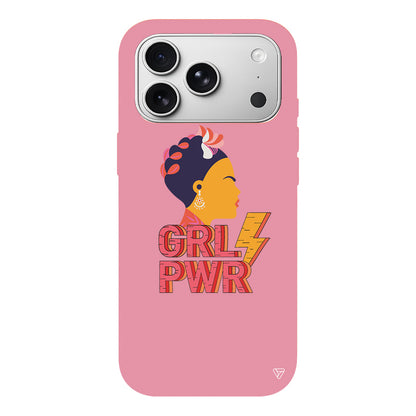 Grl Pwr Lansman Model İçi Kadife Silikon Telefon Kılıfı