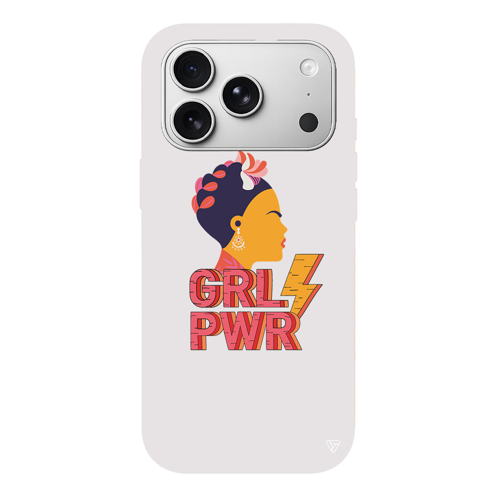 Grl Pwr Lansman Model İçi Kadife Silikon Telefon Kılıfı