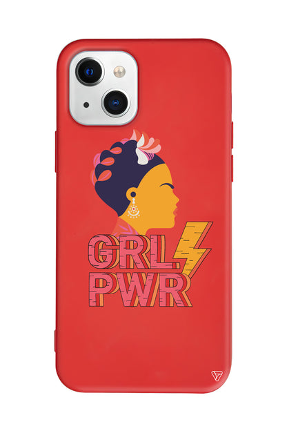 Grl Pwr Lansman Model İçi Kadife Silikon Telefon Kılıfı – Plus Serisine Özel