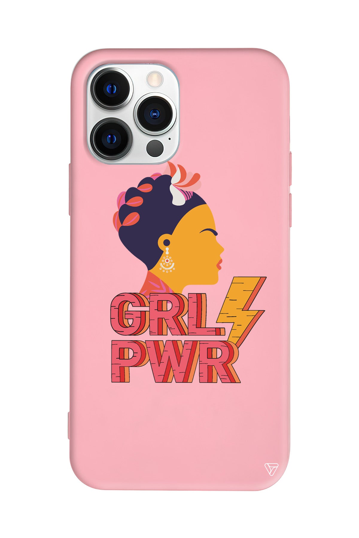 Grl Pwr Lansman Model İçi Kadife Silikon Telefon Kılıfı