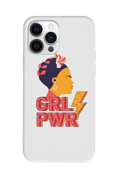 Grl Pwr Lansman Model İçi Kadife Silikon Telefon Kılıfı