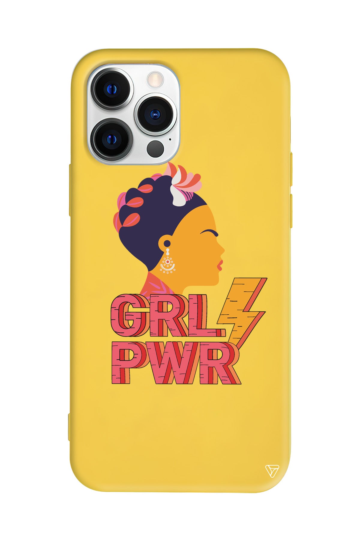 Grl Pwr Lansman Model İçi Kadife Silikon Telefon Kılıfı