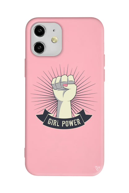 Girl Punch Lansman Model İçi Kadife Silikon Telefon Kılıfı