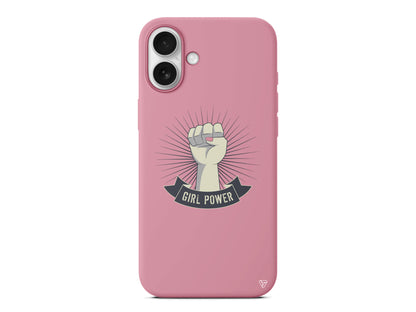 Girl Punch Lansman Model İçi Kadife Silikon Telefon Kılıfı