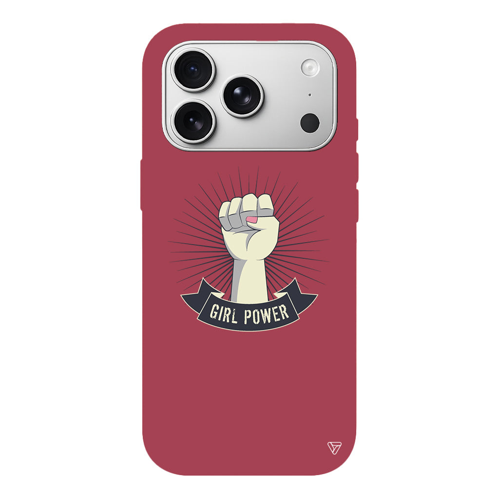 Girl Punch Lansman Model İçi Kadife Silikon Telefon Kılıfı