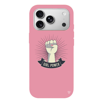 Girl Punch Lansman Model İçi Kadife Silikon Telefon Kılıfı
