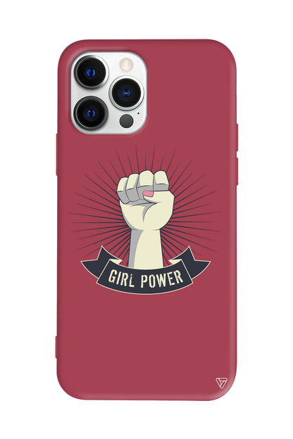 Girl Punch Lansman Model İçi Kadife Silikon Telefon Kılıfı