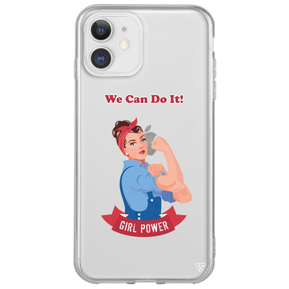 We Can Do It! Lansman Model İçi Kadife Silikon Telefon Kılıfı