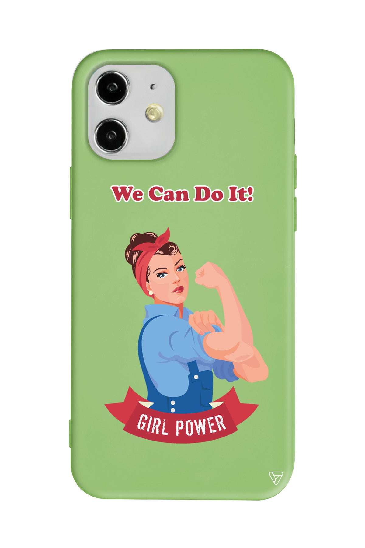 We Can Do It! Lansman Model İçi Kadife Silikon Telefon Kılıfı