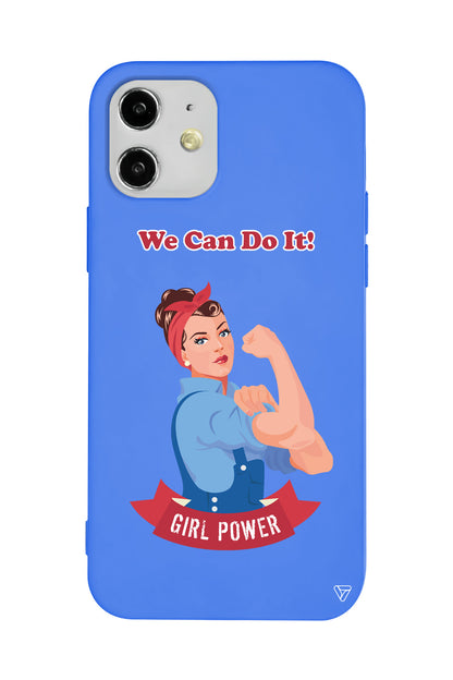 We Can Do It! Lansman Model İçi Kadife Silikon Telefon Kılıfı